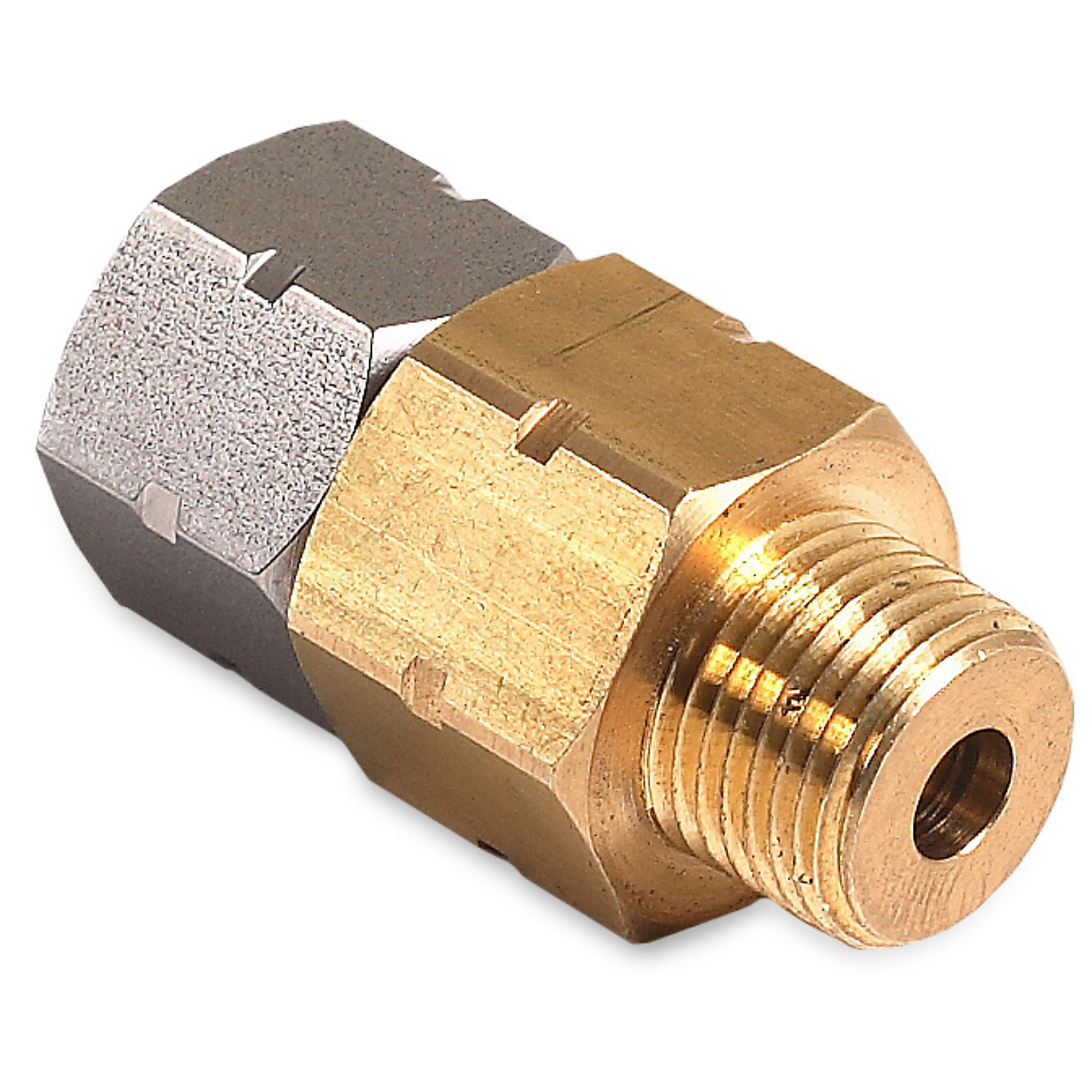 Mi-T-M high pressure swivel connector, 5000 psi, 3/8 inch fittings, AW-0023-0507